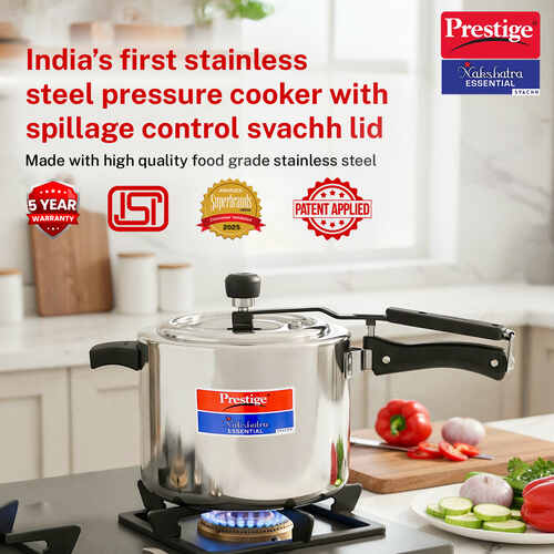  Prestige Nakshatra Essential Svachh Stainless Steel Pressure Cooker 5.0 L - Alternate View